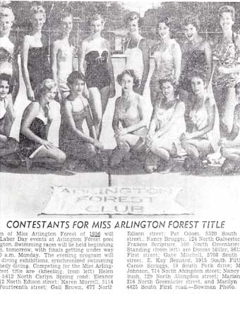 1956 Miss Arlington Forest